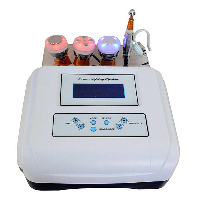 Needle Free Mesotherapy Ultrasonic Electrode Micro current  Led Photon Therapy Anti-aging Face Lifting Skin Care Cold Hammer