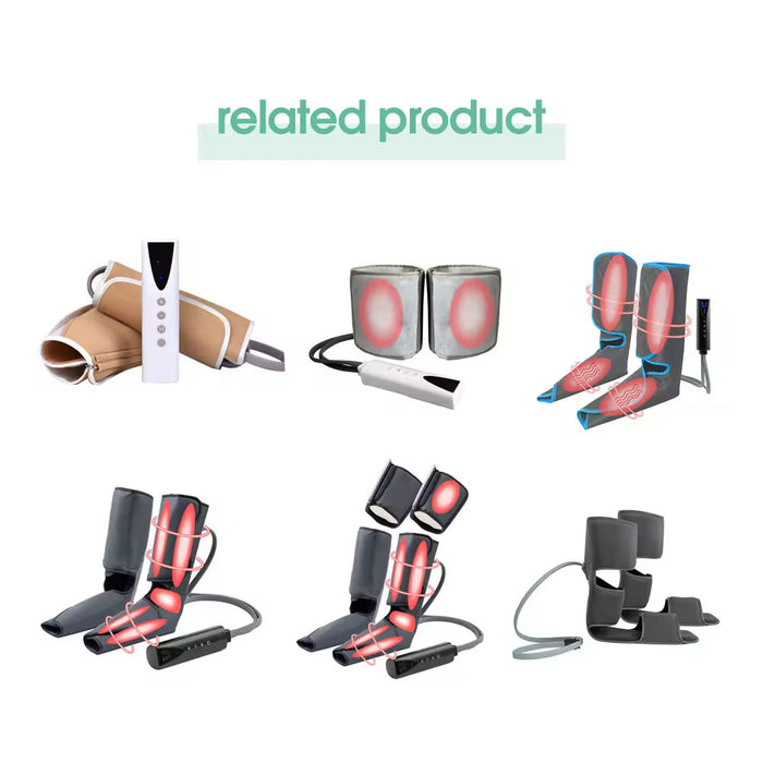 Leg Muscle 3-1 Rechargeable Infrared Heat Timing Control Heated Electric Knee Foot Leg Massager Leg Reshape