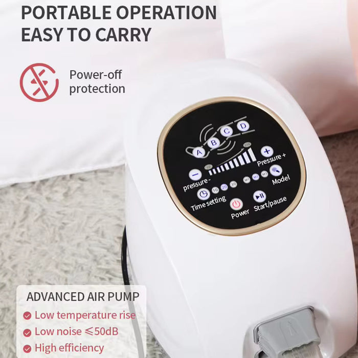 New InfraredHeat Compression Boots Air Massage Pressotherapy Foot Cult Leg Full Body Air Compression Leg Massager