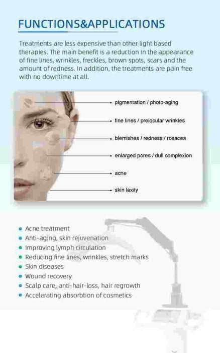 7 Colors Photon Therapy Machine LED Light Skin Care For Anti-Aging Lightening Skin Rejuvenation