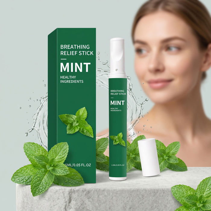 Mint Aromatherapy Nasal Inhaler Stick - Cooling Mint Scent for Everyday Refresh (1.5 ml)