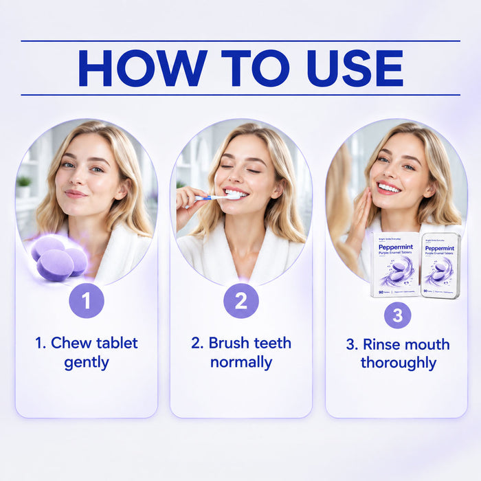 Purple Whitening Toothpaste Tablets (90 pcs)