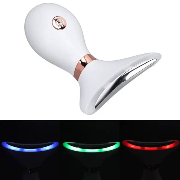 3-in-1 LED Neck Massager – Blue/Green/Red Light Therapy for Wrinkles, Firming & Detox
