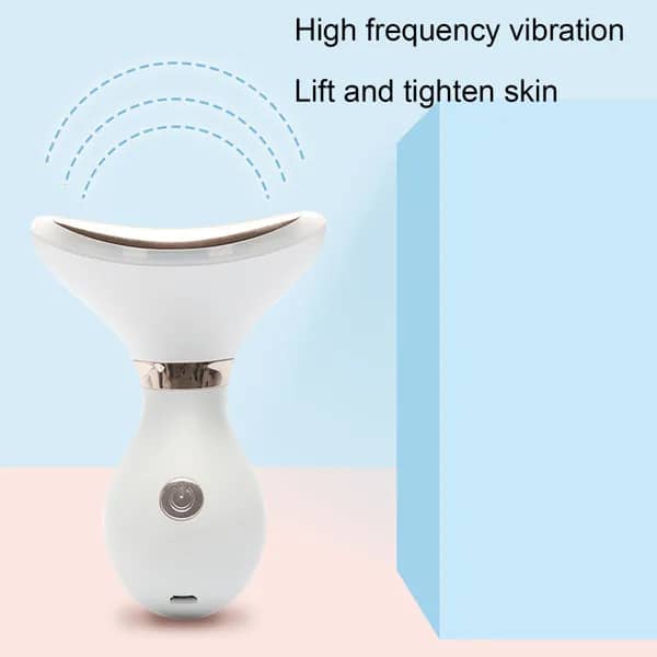 3-in-1 LED Neck Massager – Blue/Green/Red Light Therapy for Wrinkles, Firming & Detox