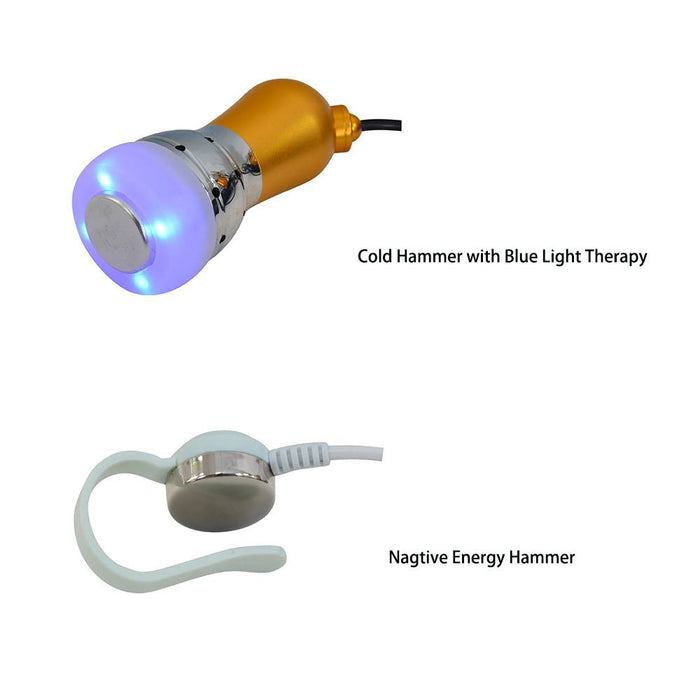 Needle Free Mesotherapy Ultrasonic Electrode Micro current  Led Photon Therapy Anti-aging Face Lifting Skin Care Cold Hammer