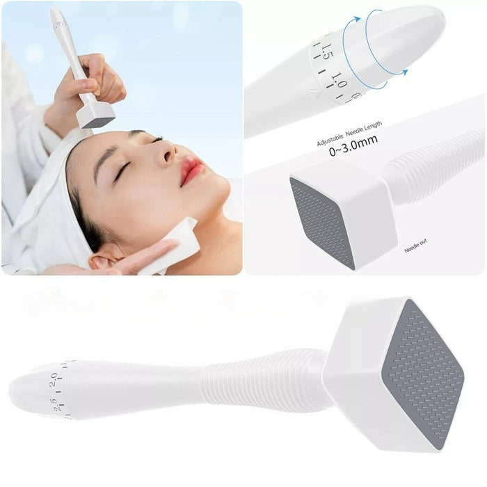 140A Derma Stamp Microneedling Beard Growth Face Adjustable Needle