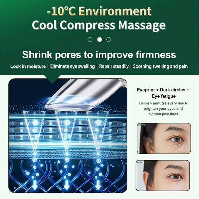 4-in-1 Microcurrent Eye Massager – Cold/Hot Therapy, Vibration & EMS for Wrinkles & Dark Circles