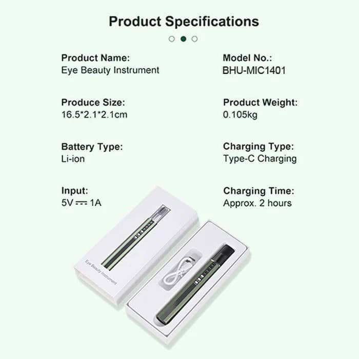4-in-1 Microcurrent Eye Massager – Cold/Hot Therapy, Vibration & EMS for Wrinkles & Dark Circles
