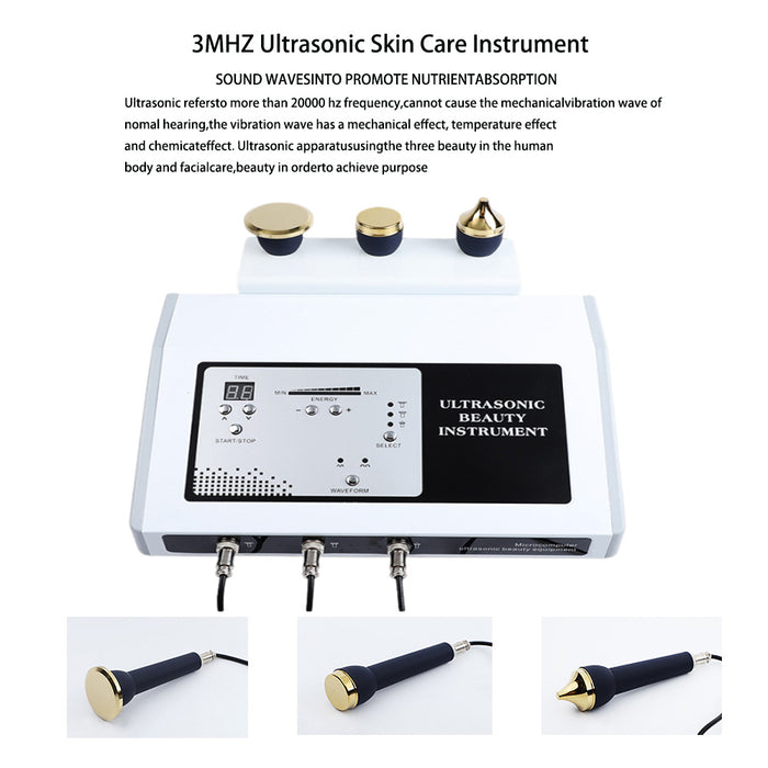 3mhz Ultrasonic Ultrasound Skin Care Wrinkel Remove Eye's Care Body Massage Stretch Marks Remove Machine
