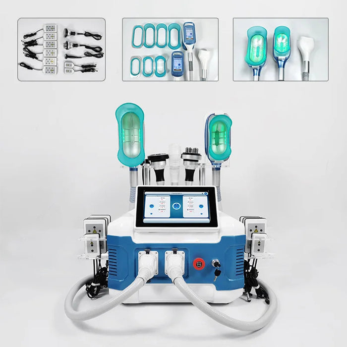 Cryotherapy Fat Freeze machine Cavitation RF Lipo Laser Slimming Vacuum Body Shape Equipment Double Chine Remove