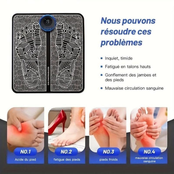 Electric EMS Foot Massager Unlock Relief from Foot Pain Swollen Legs
