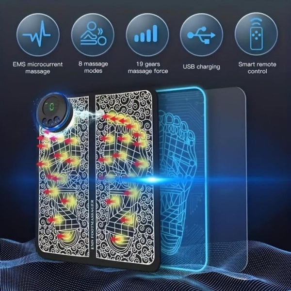 Electric EMS Foot Massager Unlock Relief from Foot Pain Swollen Legs