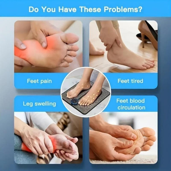 Electric EMS Foot Massager Unlock Relief from Foot Pain Swollen Legs