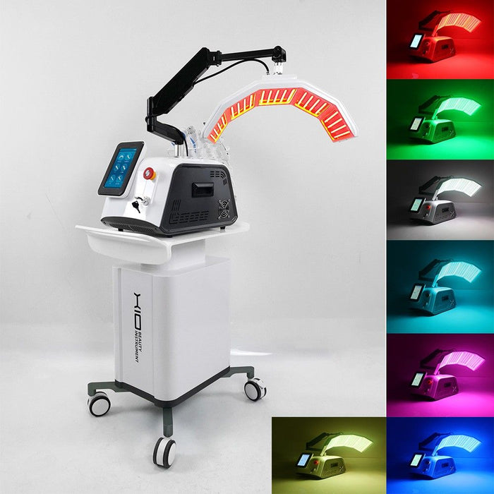 6  in 1 PDT Photon Therapy Anti Aging Management 7 Colors Led Bio Light Therapy Microcurrent Skin Scrubber Ultrasonic Skin Care