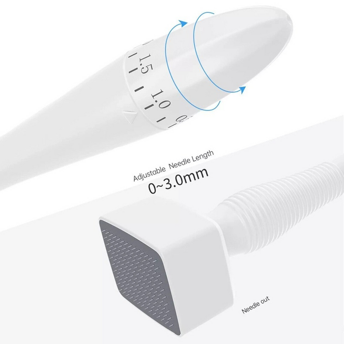 140A Derma Stamp Microneedling Beard Growth Face Adjustable Needle
