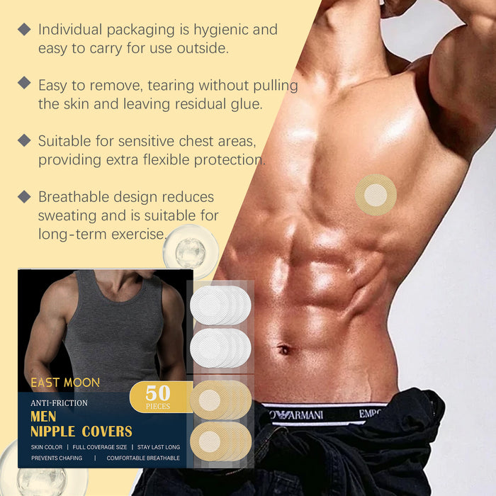Men's Anti-Chafing Nipple Guards (50 pcs)