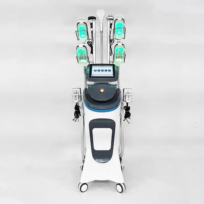4 IN 1 Fat Freeze Cold Vacuum Cryolipolysis Cryotherapy Weight Loss Slimming Machine Body Sculpting Cavitation RF Machine
