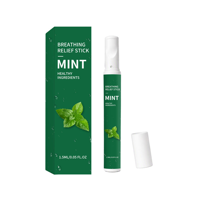 Mint Aromatherapy Nasal Inhaler Stick - Cooling Mint Scent for Everyday Refresh (1.5 ml)