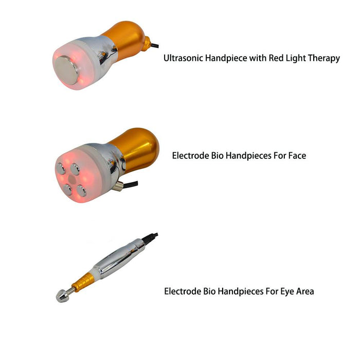 Needle Free Mesotherapy Ultrasonic Electrode Micro current  Led Photon Therapy Anti-aging Face Lifting Skin Care Cold Hammer