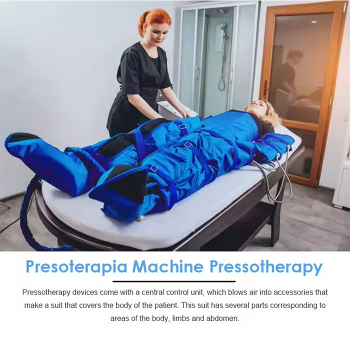 16 Pieces Air Bag Pressotherapy Lymphatic Drainage Machine Air Pressure Body Massage Machine