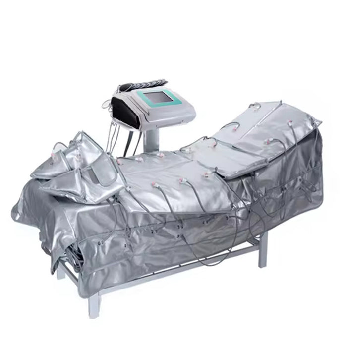 Boom 3 IN 1 Far Frared Pressotherapy EMS Sauna Blanket For Body Detox Massage Equipment  Slimming Weight Loss