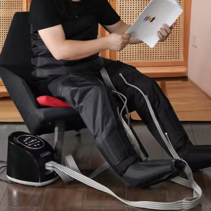 New InfraredHeat Compression Boots Air Massage Pressotherapy Foot Cult Leg Full Body Air Compression Leg Massager