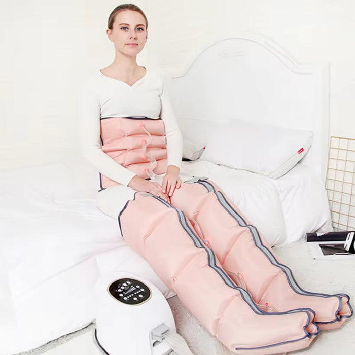 New InfraredHeat Compression Boots Air Massage Pressotherapy Foot Cult Leg Full Body Air Compression Leg Massager