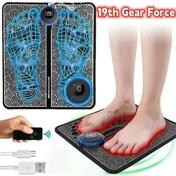 Electric EMS Foot Massager Unlock Relief from Foot Pain Swollen Legs