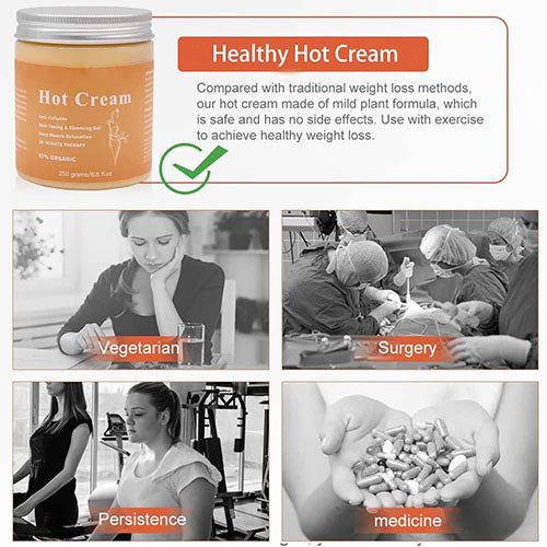 Hot Cream Cellulite Burner for Belly Fat Body Shape 250g/8.8fl.oz