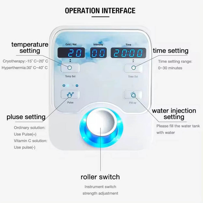 Hot Cold Electroporation Machine – Professional Skin Care Tool for Enhanced Absorption & Thermal Therapy